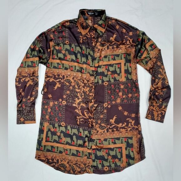 Nasty Gal Tops - Nasty Gal Collection Scarf Print Tunic Top 6